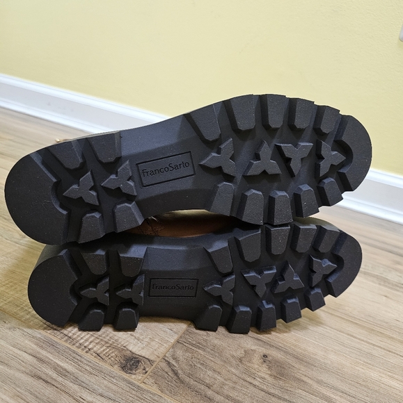 Franco Sarto Women's Leather Tall Lug Sole Boot - Picture 7 of 13